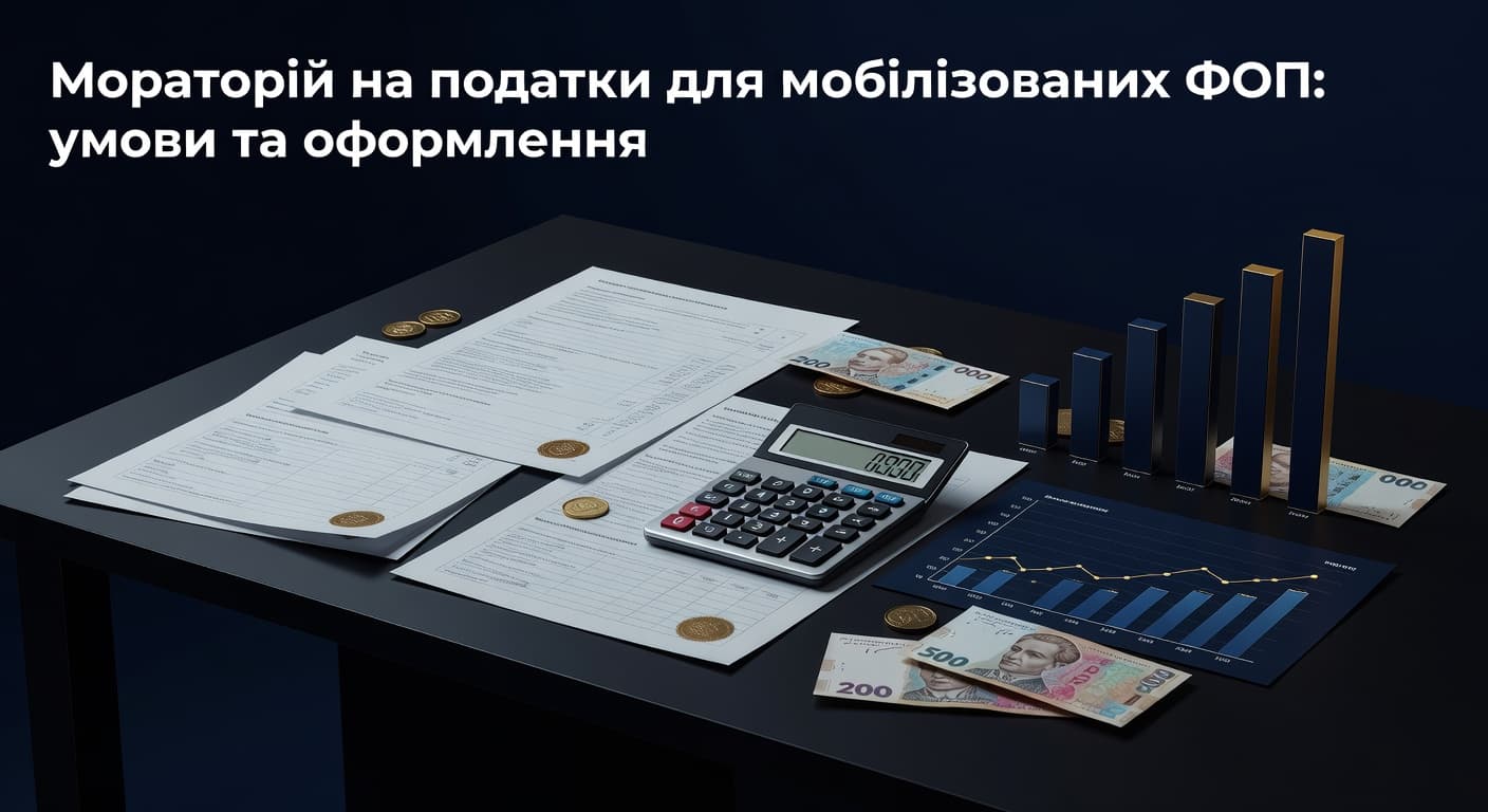 Мораторій на податки для мобілізованих ФОП: умови та оформлення