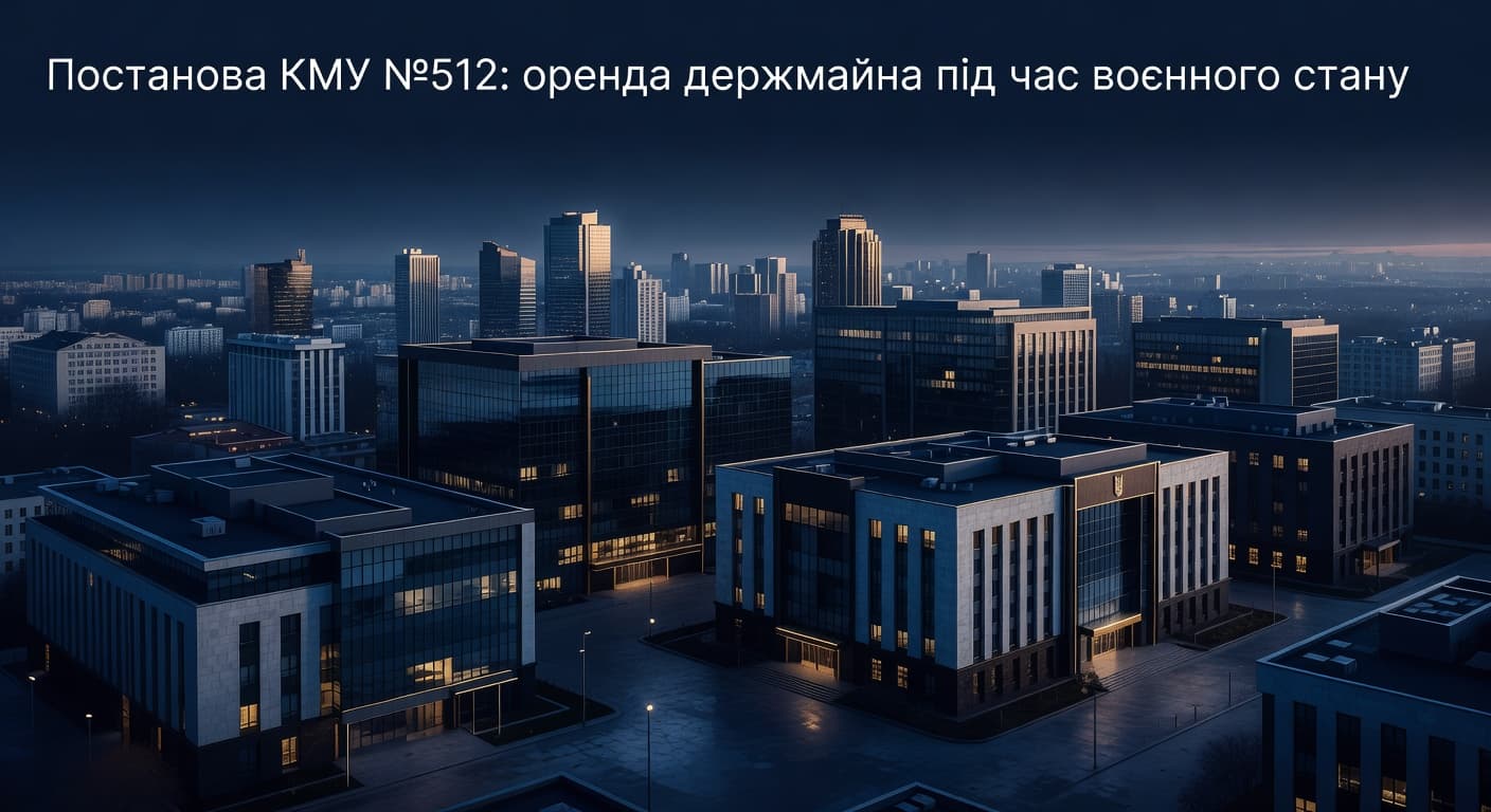 Постанова КМУ №512: оренда держмайна під час воєнного стану