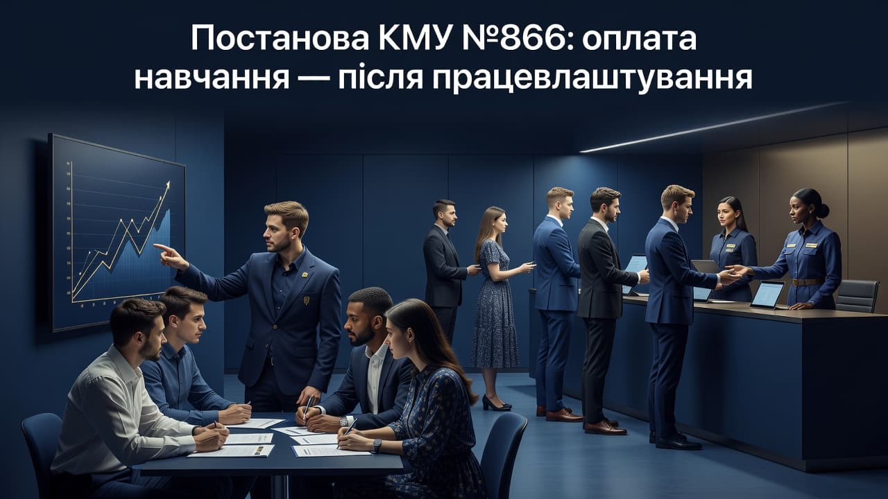 Постанова КМУ №866: оплата навчання — після працевлаштування
