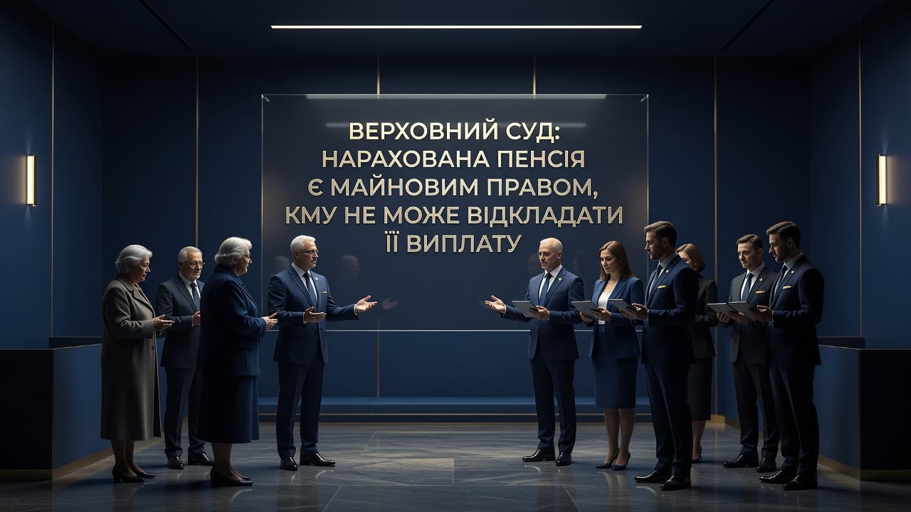 Верховний Суд: нарахована пенсія є майновим правом, КМУ не може відкладати її виплату