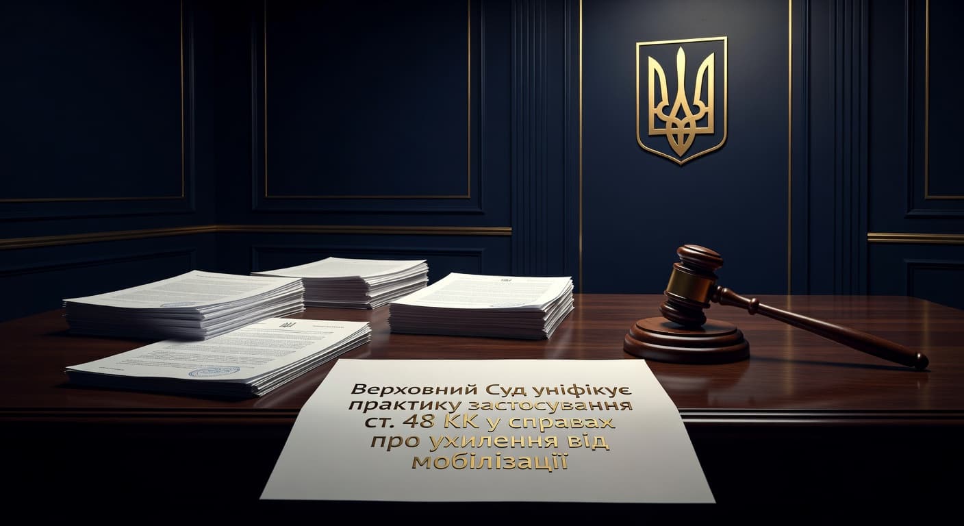 Верховний Суд уніфікує практику застосування ст. 48 КК у справах про ухилення від мобілізації