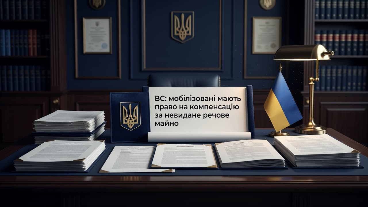 ВС: мобілізовані мають право на компенсацію за невидане речове майно