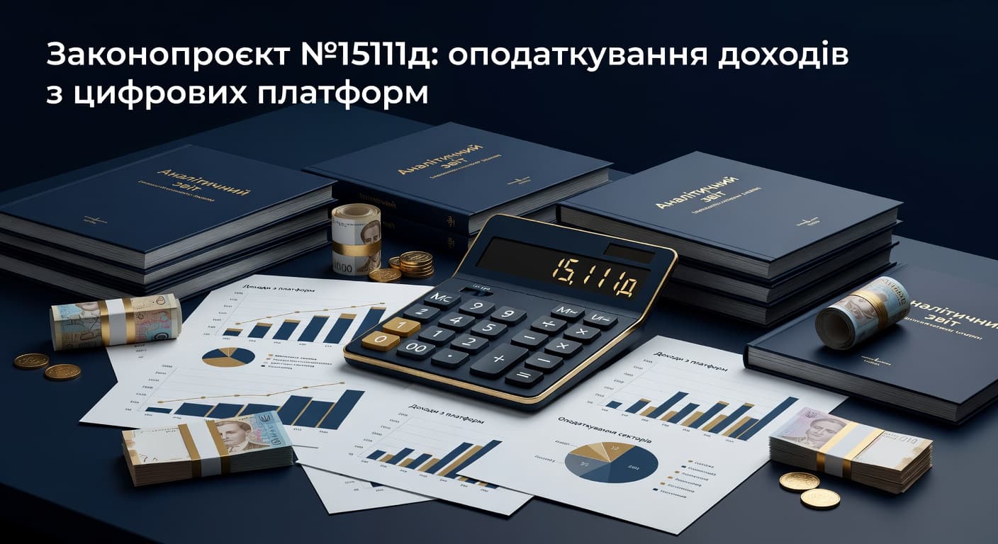 Законопроєкт №15111д: оподаткування доходів з цифрових платформ