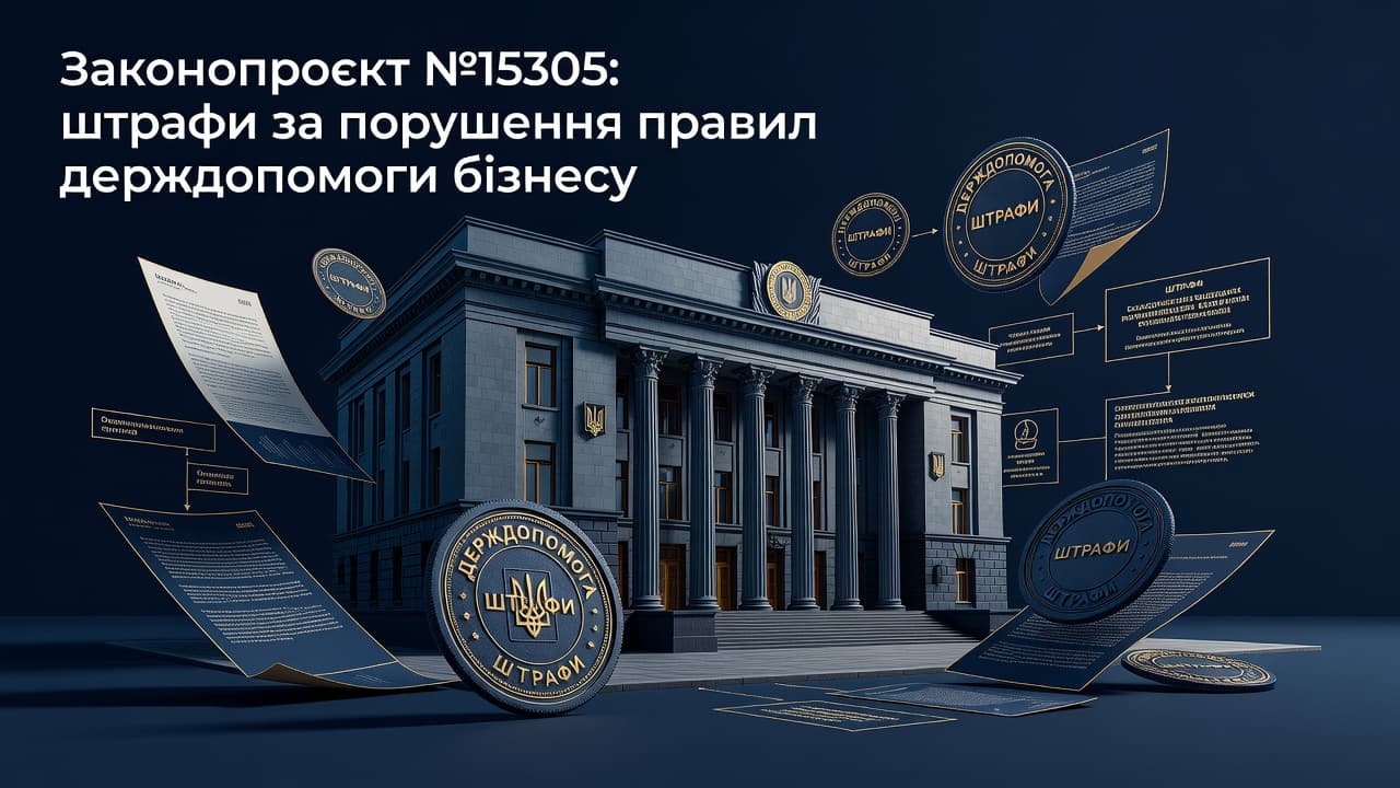 Законопроєкт №15305: штрафи за порушення правил держдопомоги бізнесу