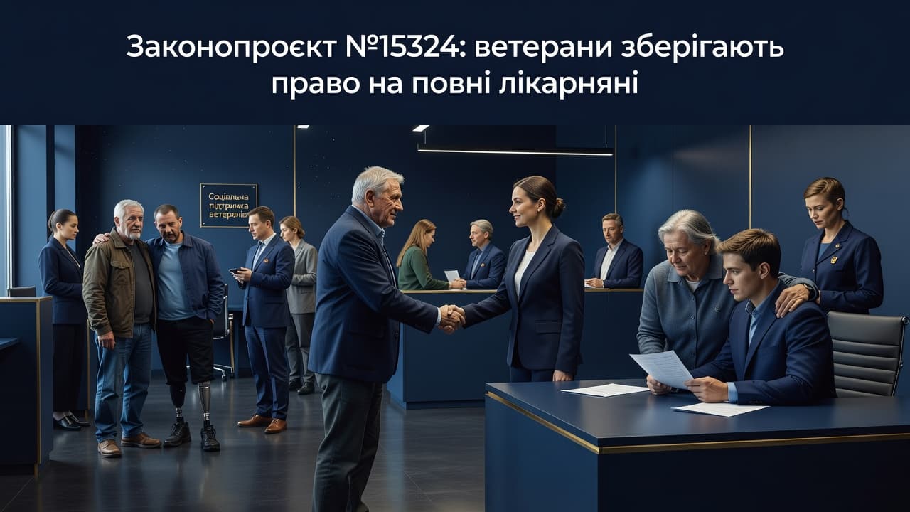 Законопроєкт №15324: ветерани зберігають право на повні лікарняні