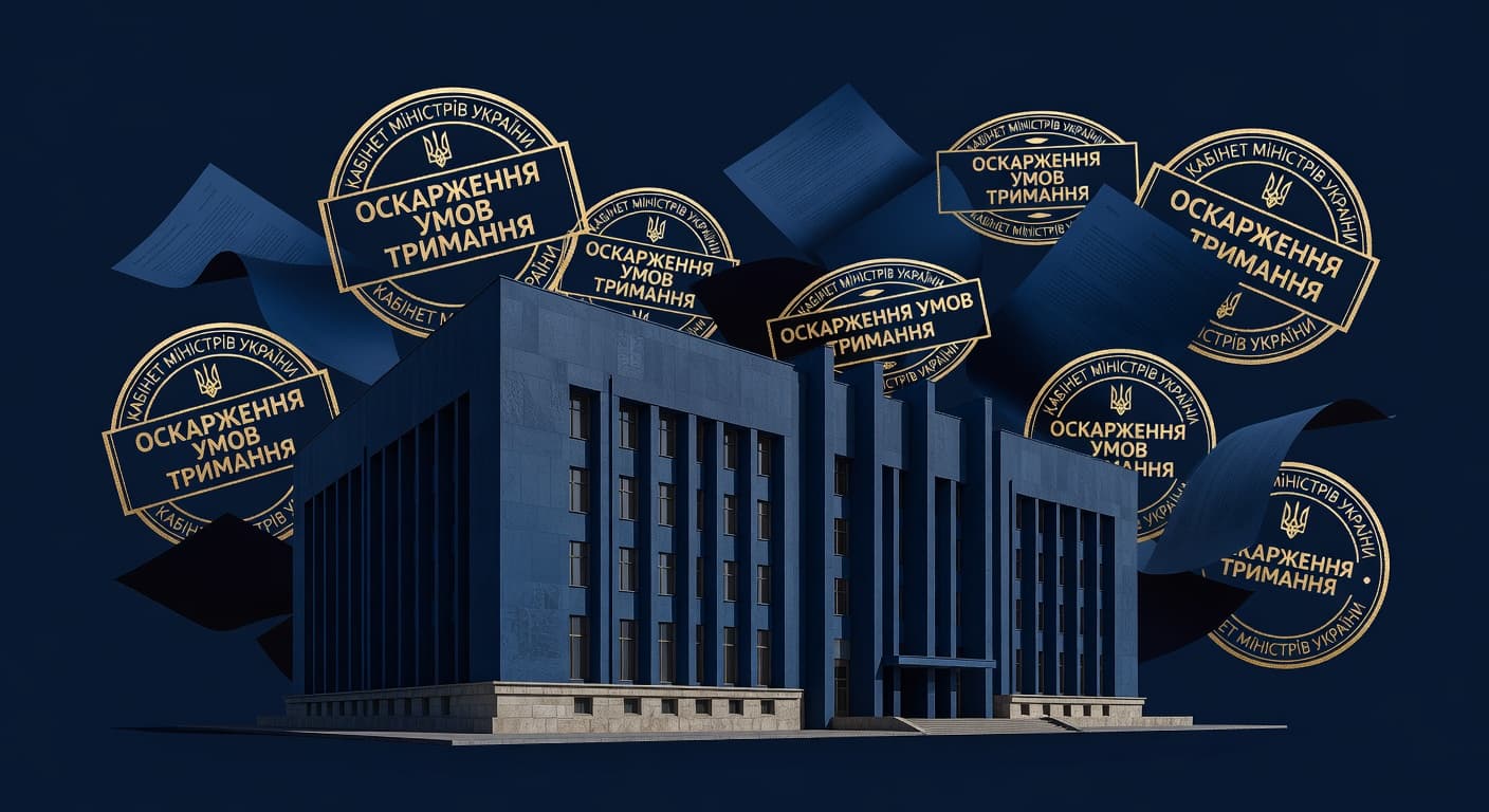 Кабмін оновив правила оскарження умов тримання під вартою