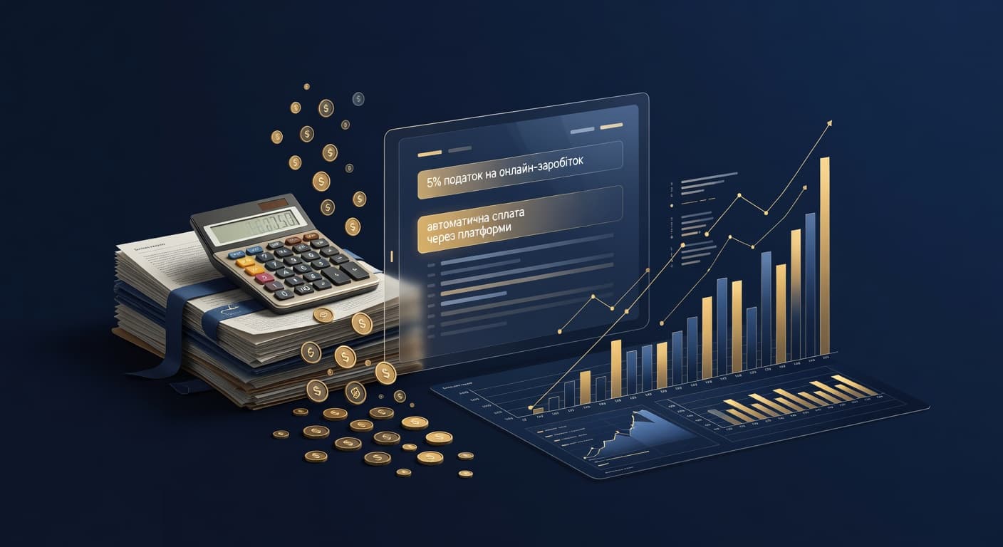 Кабмін затвердив податок 5% на онлайн-заробіток з автоматичною сплатою через платформи