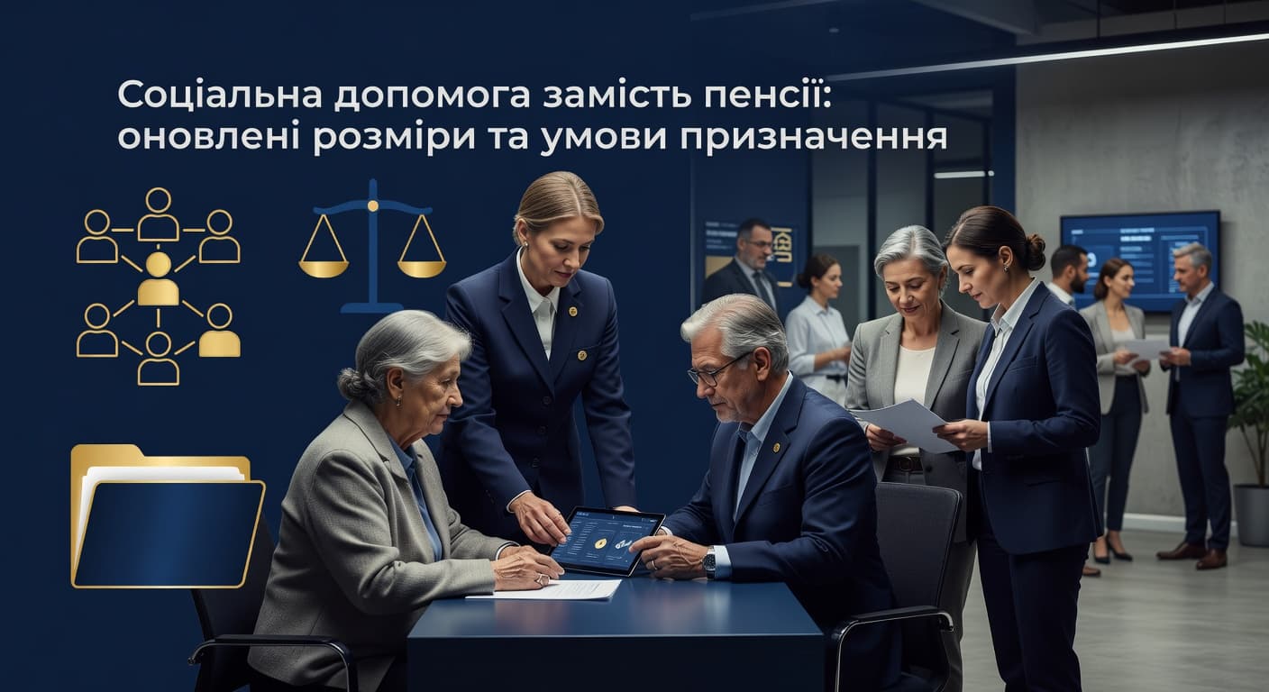 Соціальна допомога замість пенсії: оновлені розміри та умови призначення