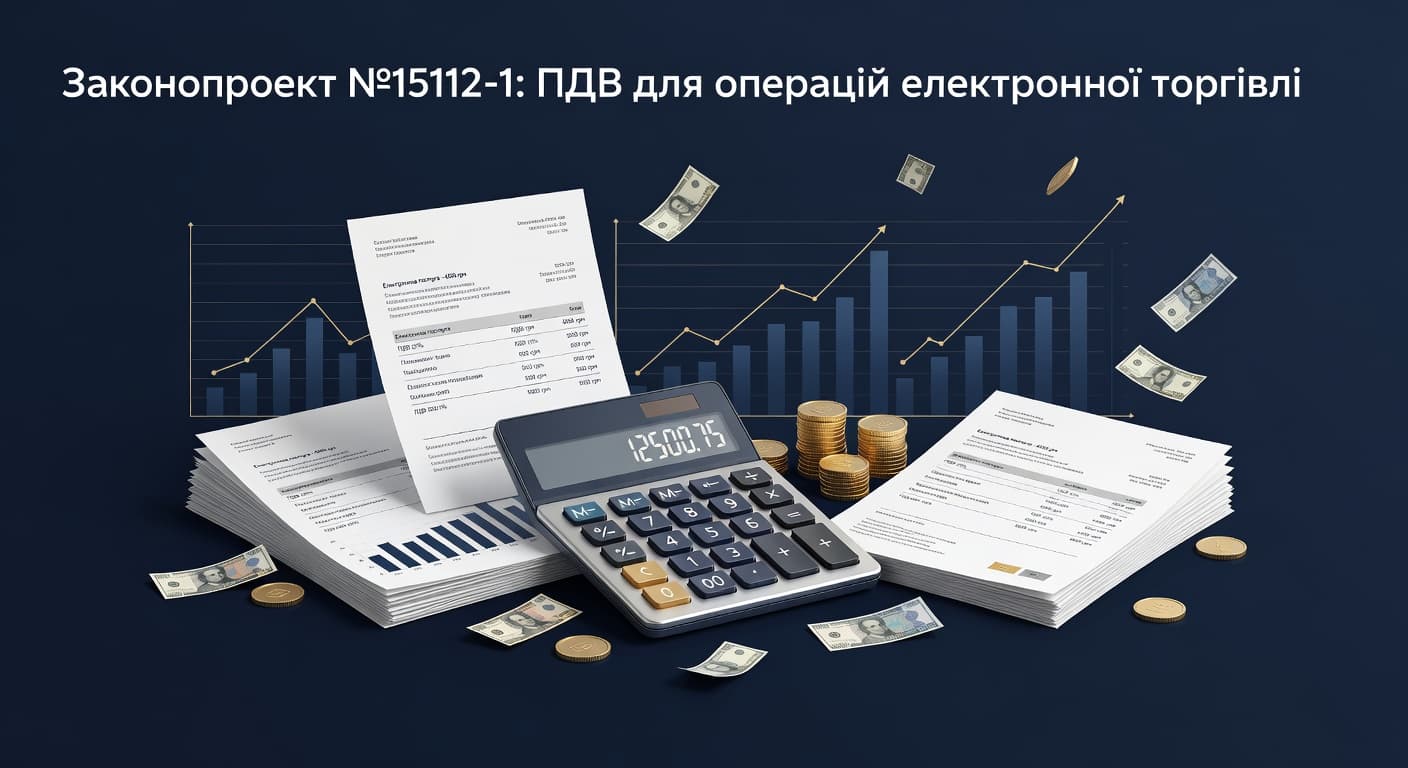 Законопроект №15112-1: ПДВ для операцій електронної торгівлі
