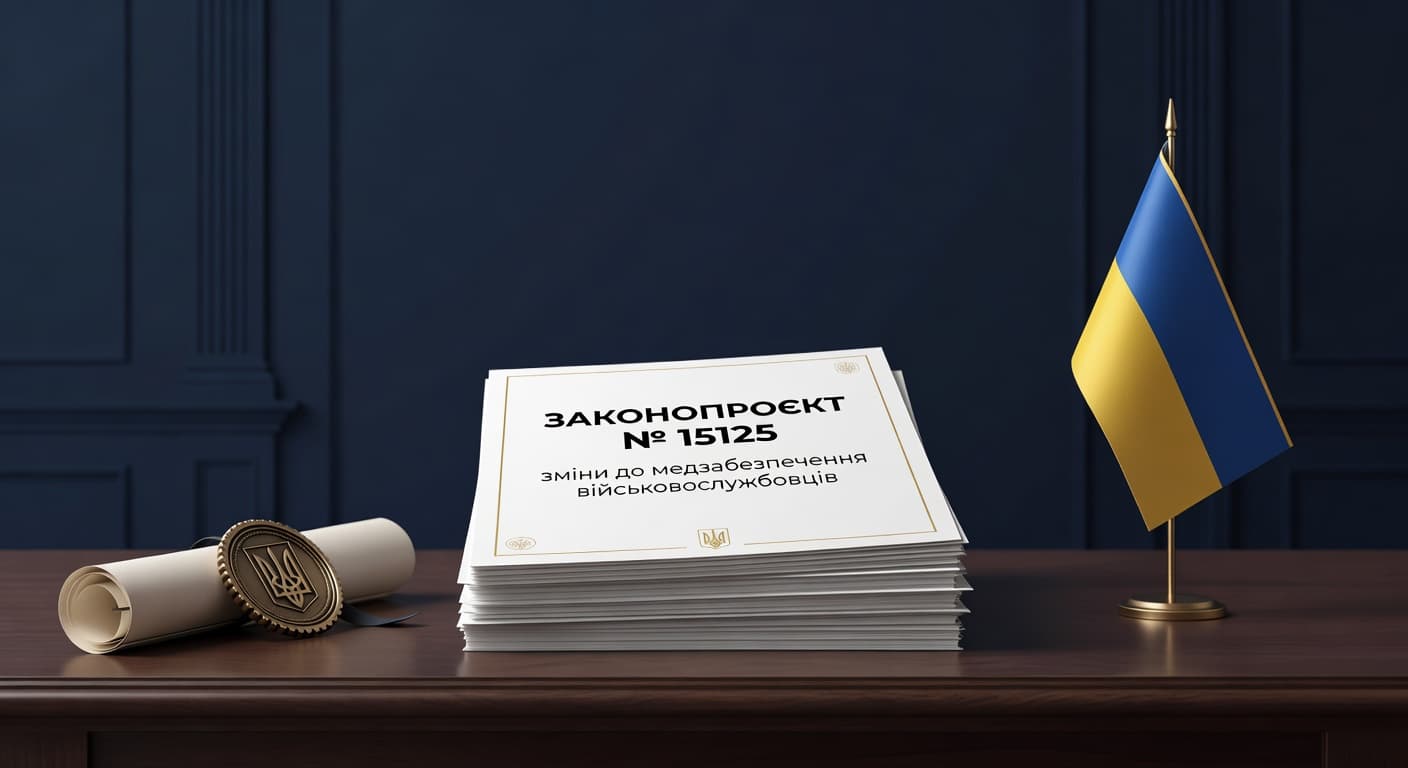 Законопроект № 15125: зміни до медзабезпечення військовослужбовців